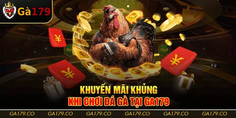 Khuyến mãi khủng khi chơi đá gà tại Ga179